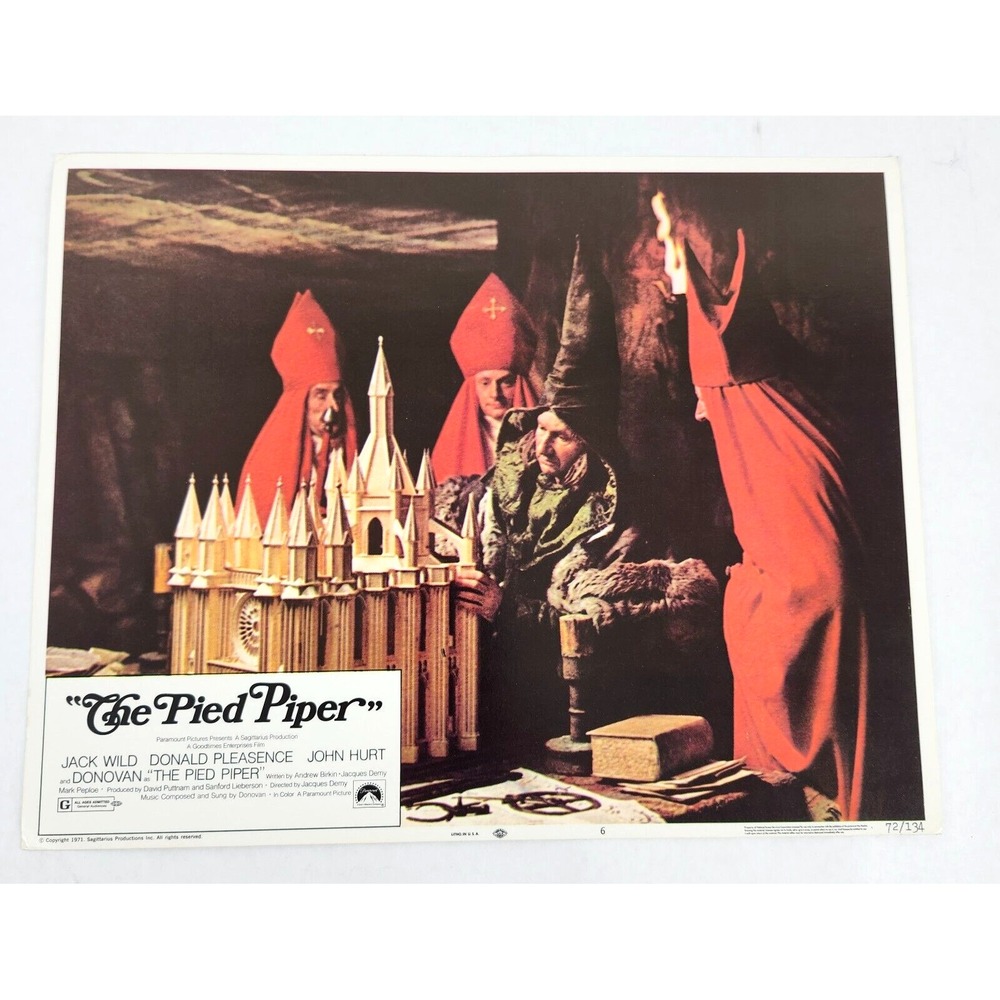 The Pied Piper 1972‎ Lobby Card Movie Poster DONOVAN LEITCH JACK WILD Musical